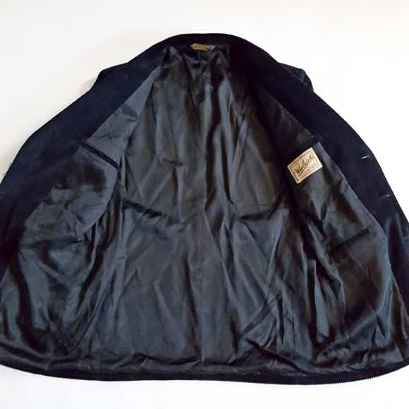 Woolrich Vintage Mens Corduroy Blazer 38R Blue - Picture 7 of 8